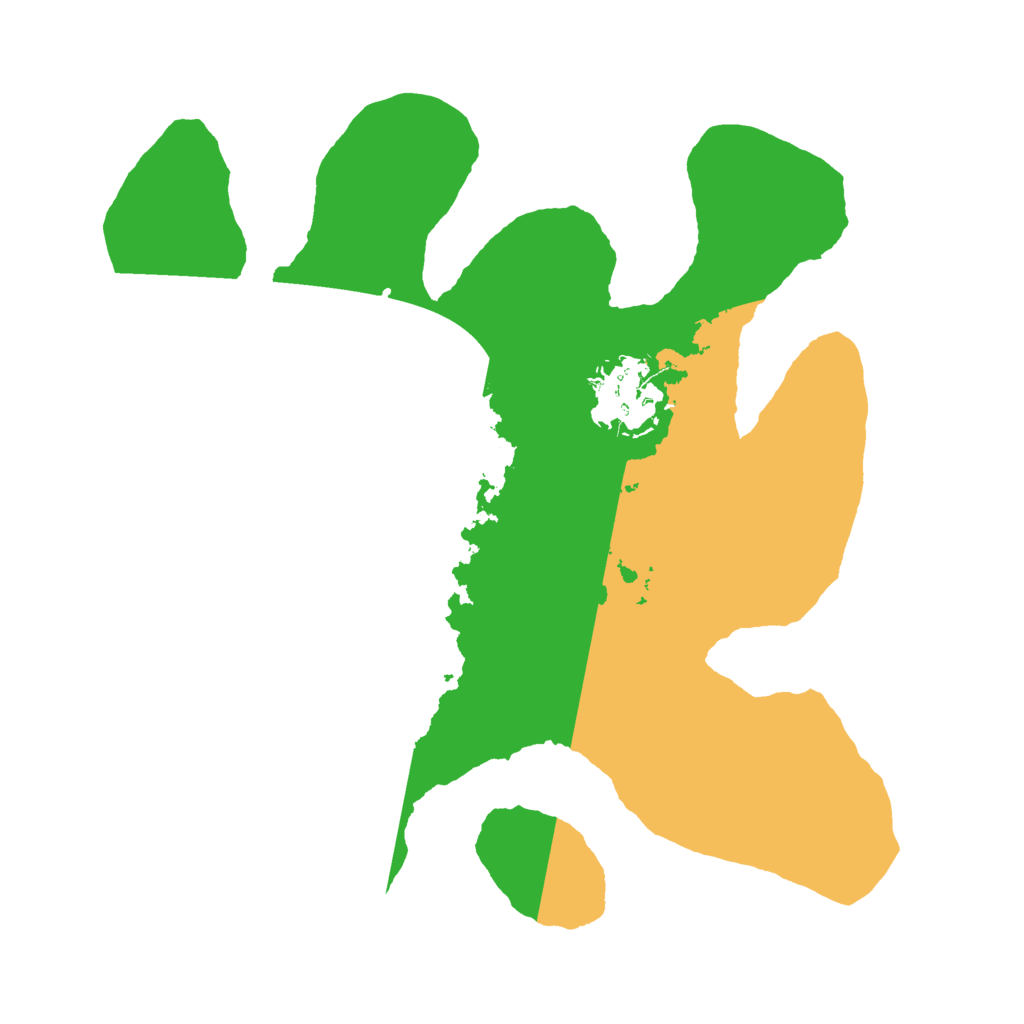 Biome Rust Map: Barren, Size: 2500, Seed: 421217445