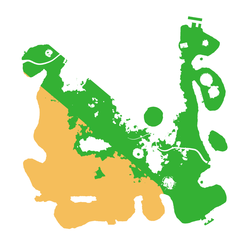 Biome Rust Map: Procedural Map, Size: 3500, Seed: 660106