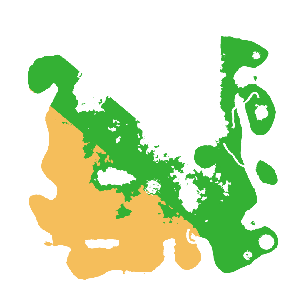 Biome Rust Map: Procedural Map, Size: 3500, Seed: 660106