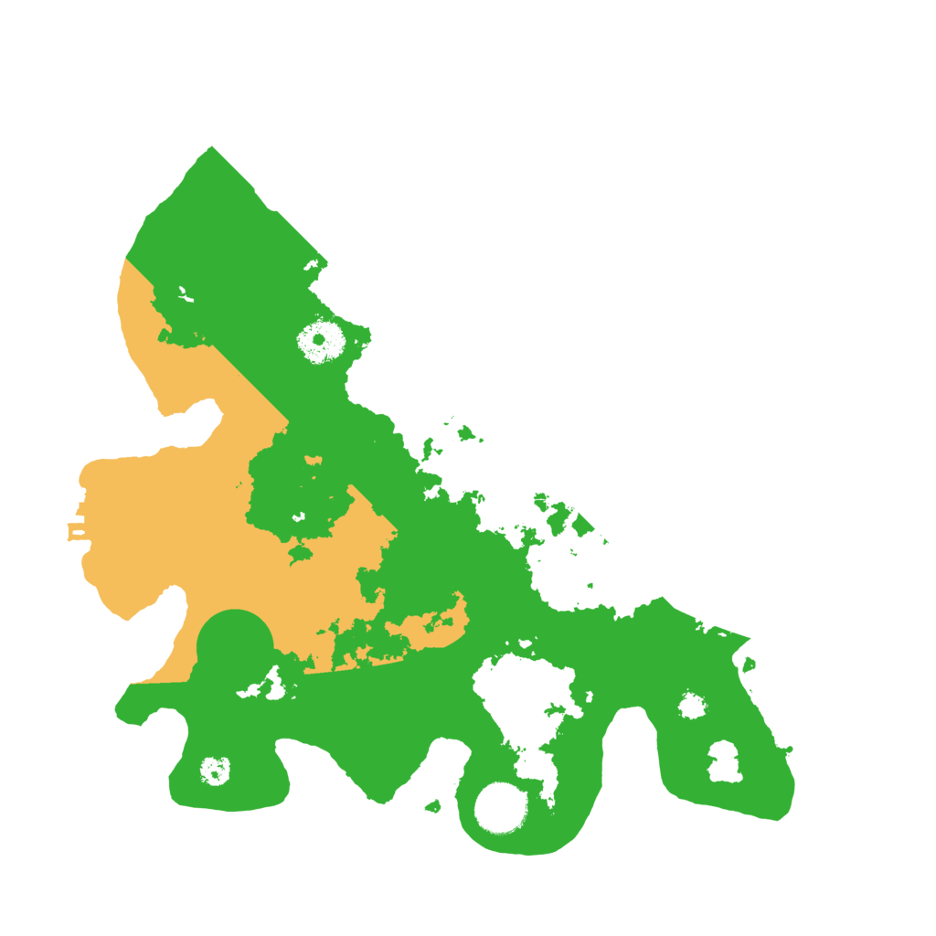 Biome Rust Map: Procedural Map, Size: 3200, Seed: 991995938