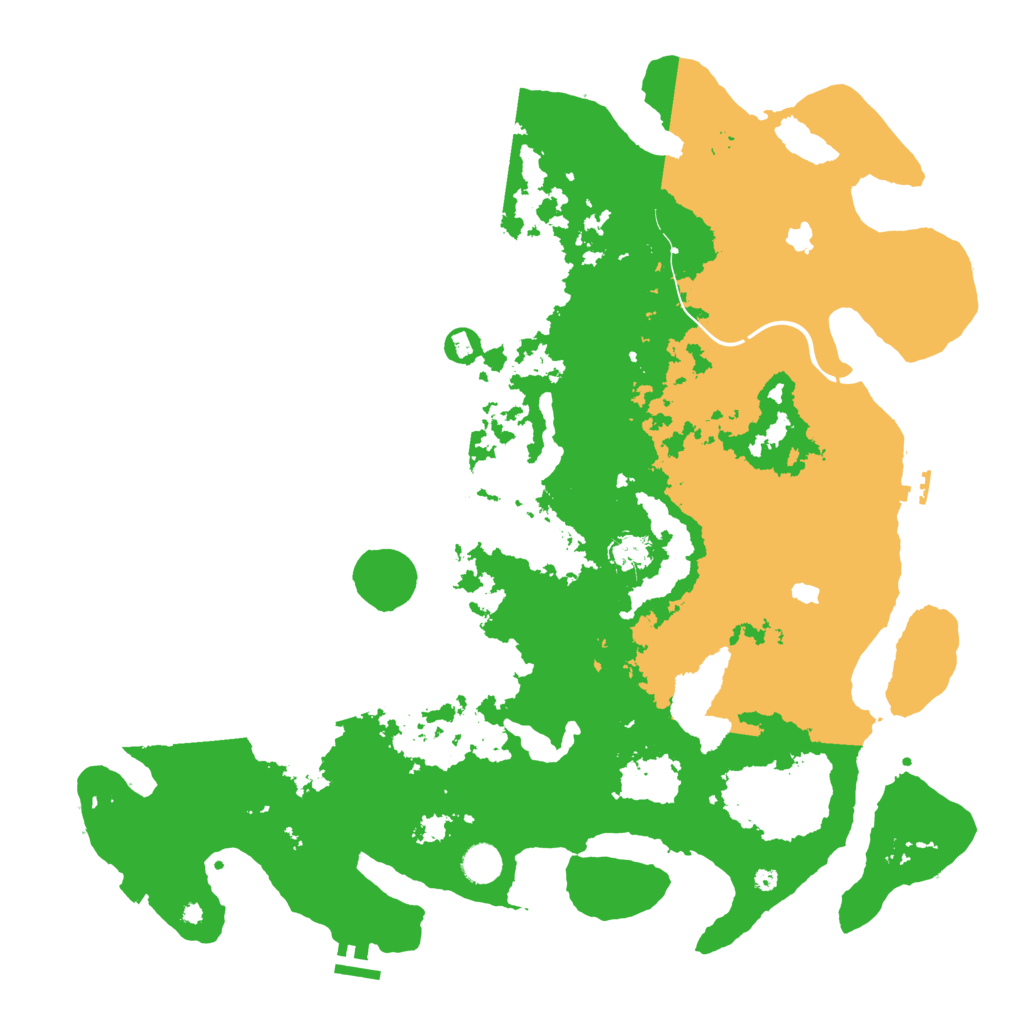 Biome Rust Map: Procedural Map, Size: 4500, Seed: 25599