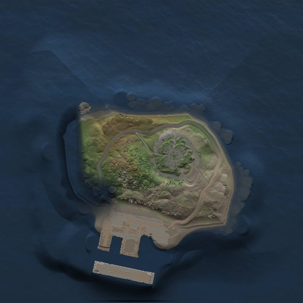 Rust Map: Procedural Map, Size: 1000, Seed: 1882243939, 3 Monuments