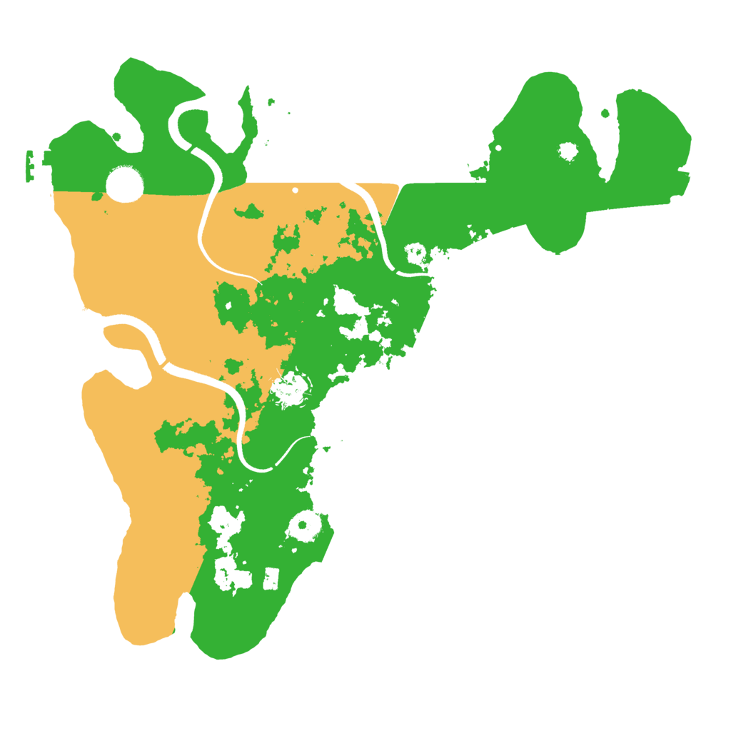 Biome Rust Map: Procedural Map, Size: 3500, Seed: 3927