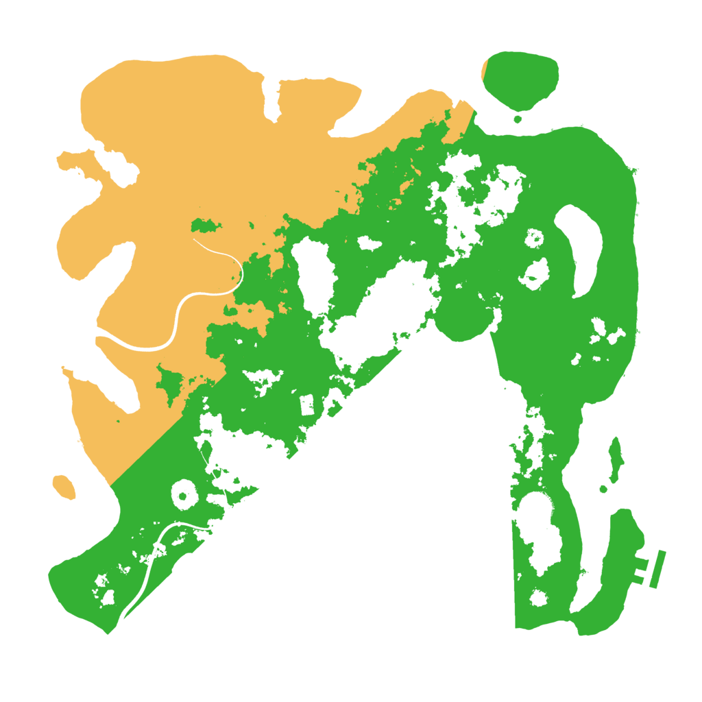 Biome Rust Map: Procedural Map, Size: 3700, Seed: 1844