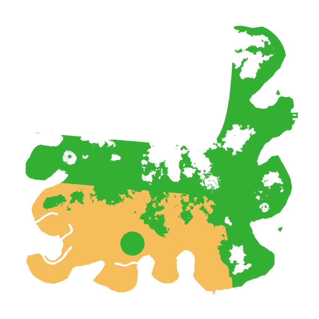 Biome Rust Map: Procedural Map, Size: 3500, Seed: 31415927