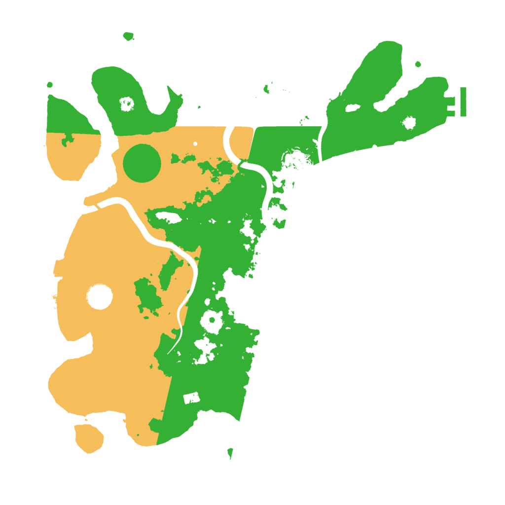 Biome Rust Map: Procedural Map, Size: 3500, Seed: 27854137