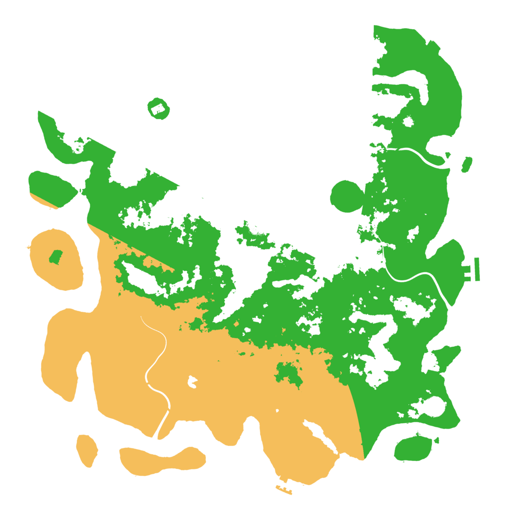 Biome Rust Map: Procedural Map, Size: 4400, Seed: 5554558