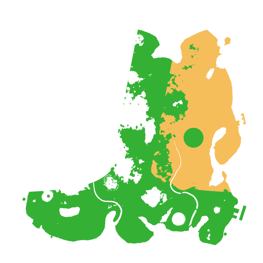 Biome Rust Map: Procedural Map, Size: 3500, Seed: 1171302523