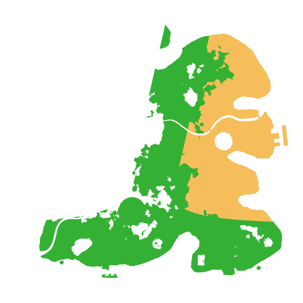 Biome Rust Map: Procedural Map, Size: 3000, Seed: 38357