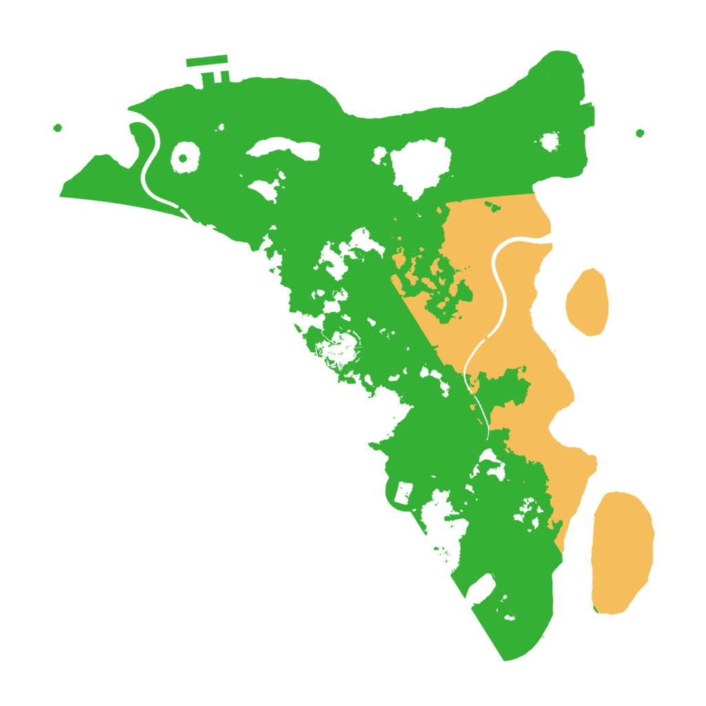 Biome Rust Map: Procedural Map, Size: 3450, Seed: 5270423