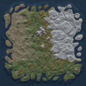 Thumbnail Rust Map: Procedural Map, Size: 6000, Seed: 1867681443, 19 Monuments