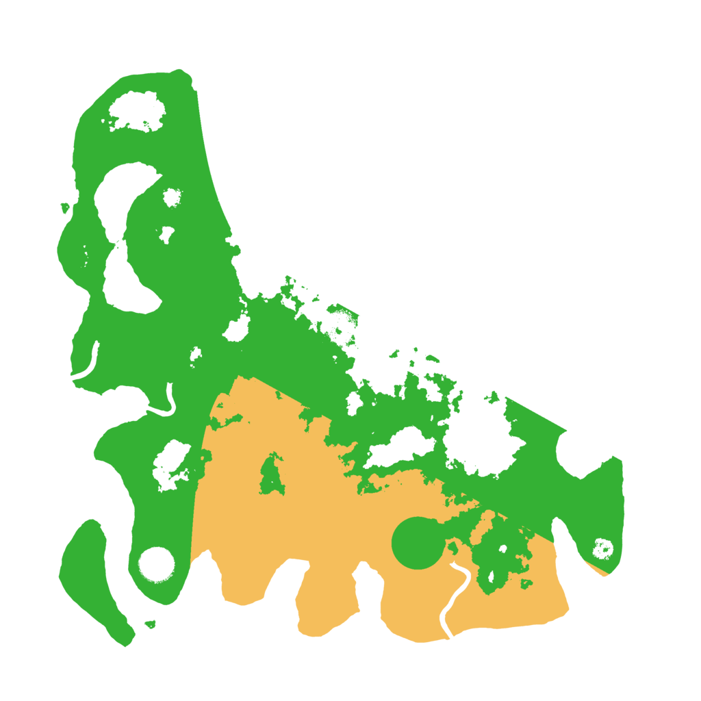 Biome Rust Map: Procedural Map, Size: 3500, Seed: 61254107