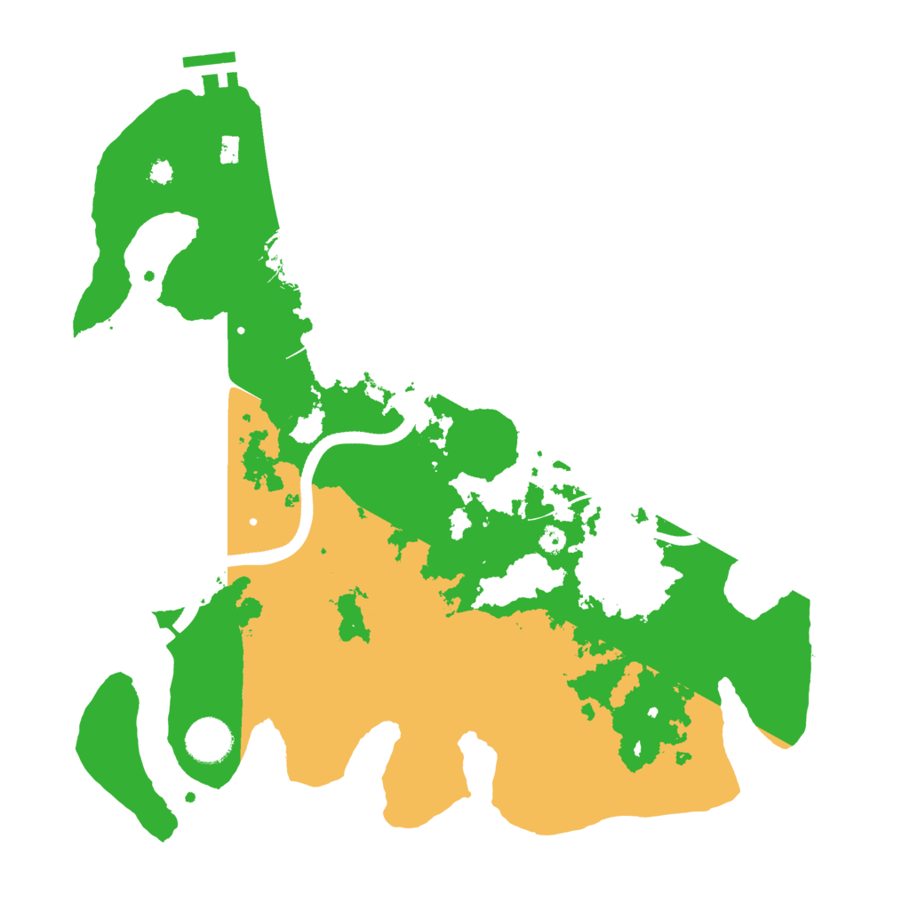 Biome Rust Map: Procedural Map, Size: 3500, Seed: 61254107