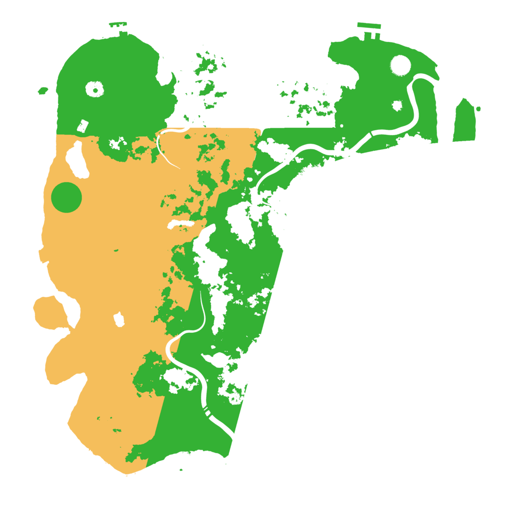 Biome Rust Map: Procedural Map, Size: 4400, Seed: 12204559