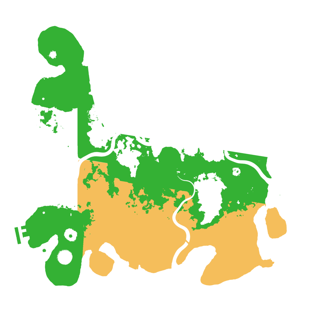 Biome Rust Map: Procedural Map, Size: 3700, Seed: 53479004