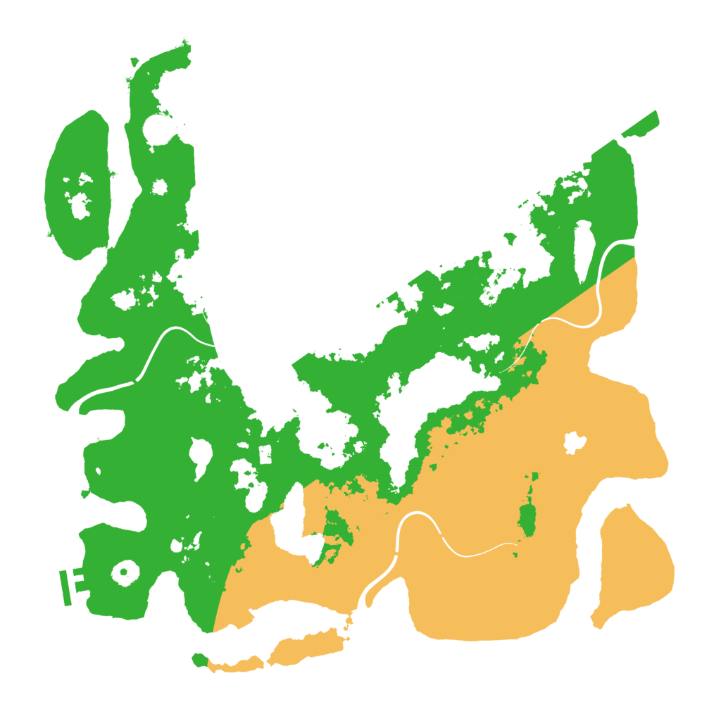 Biome Rust Map: Procedural Map, Size: 4100, Seed: 15600569