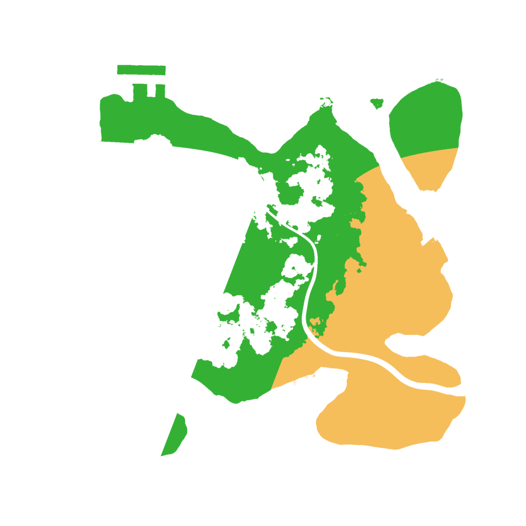 Biome Rust Map: Procedural Map, Size: 2200, Seed: 1155027091
