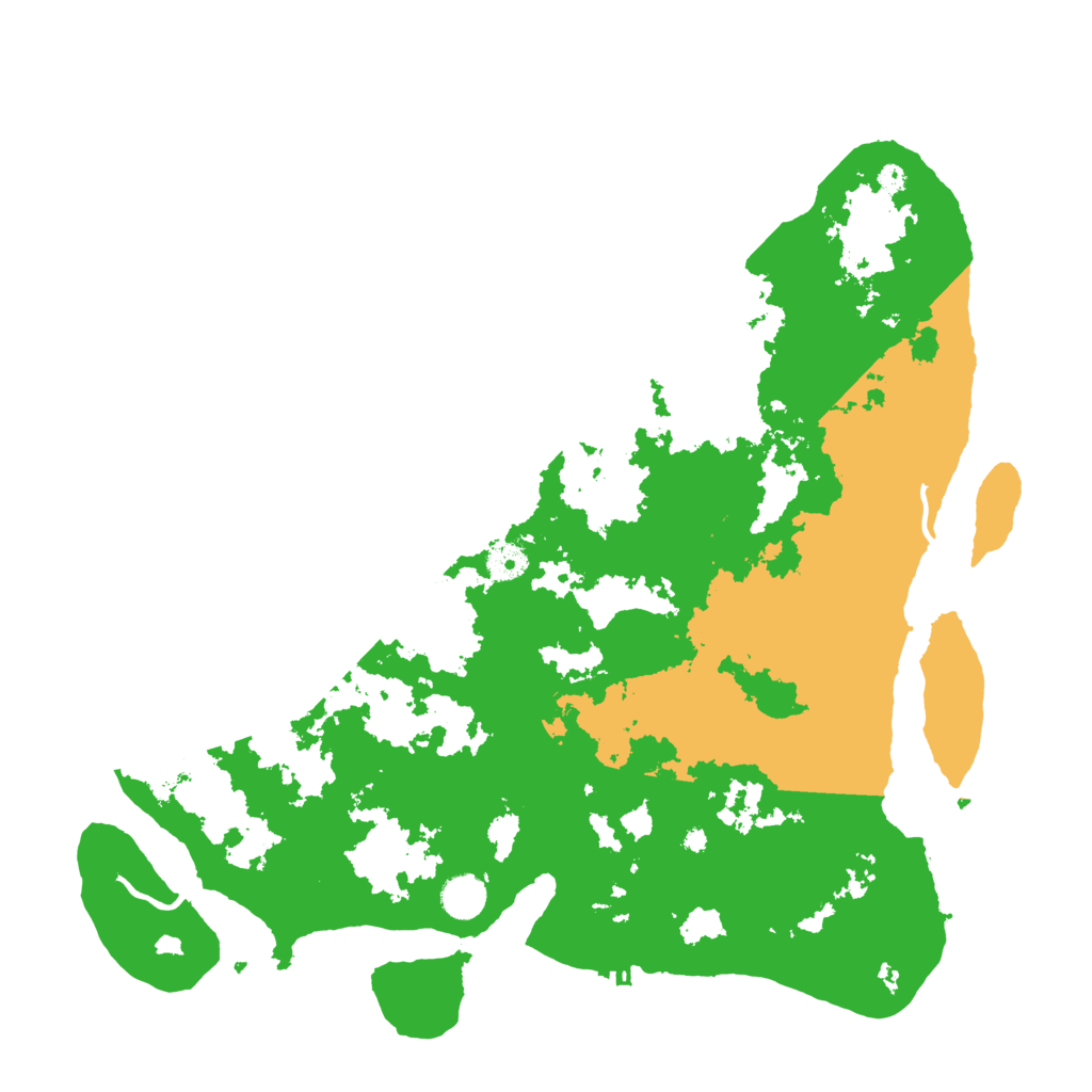 Biome Rust Map: Procedural Map, Size: 4300, Seed: 32999676