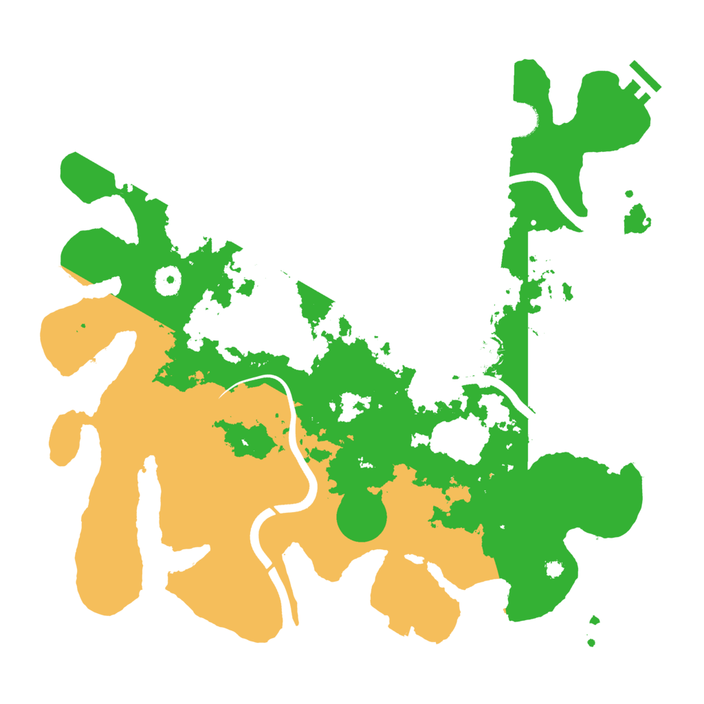Biome Rust Map: Procedural Map, Size: 3700, Seed: 301987