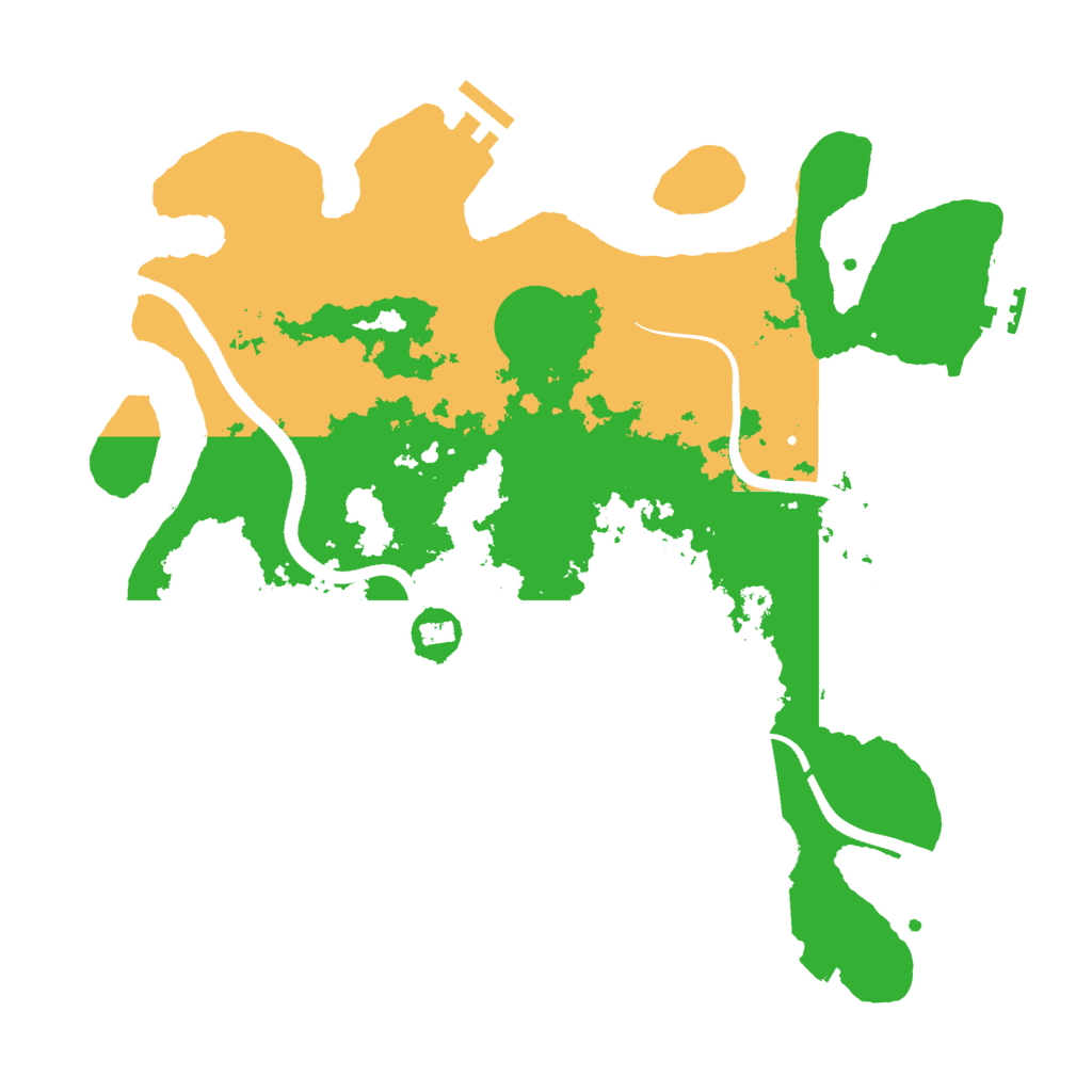 Biome Rust Map: Procedural Map, Size: 3500, Seed: 27444298