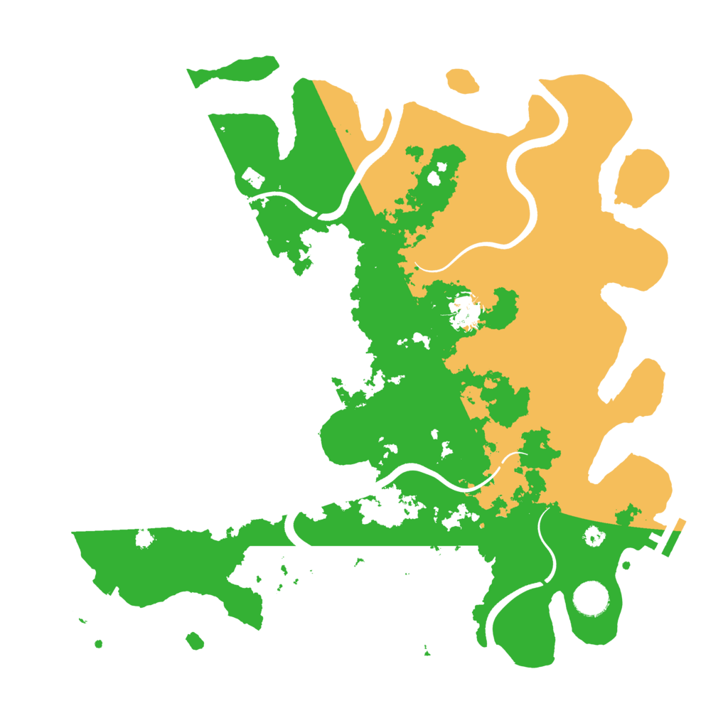 Biome Rust Map: Procedural Map, Size: 3650, Seed: 76711388