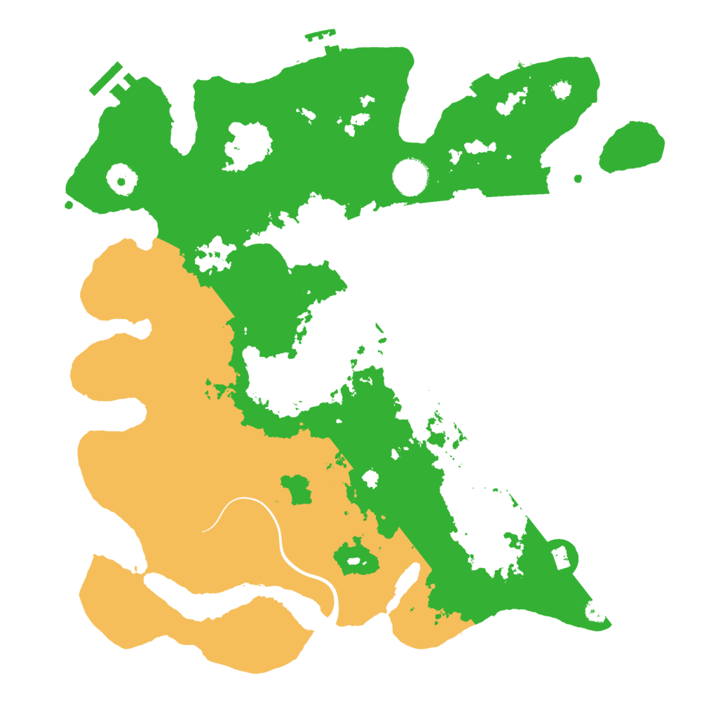 Biome Rust Map: Procedural Map, Size: 3550, Seed: 30218581