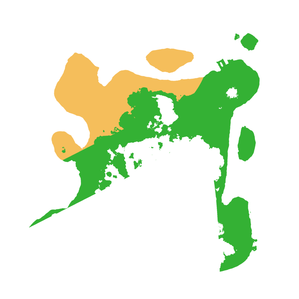 Biome Rust Map: Procedural Map, Size: 2500, Seed: 1323185885