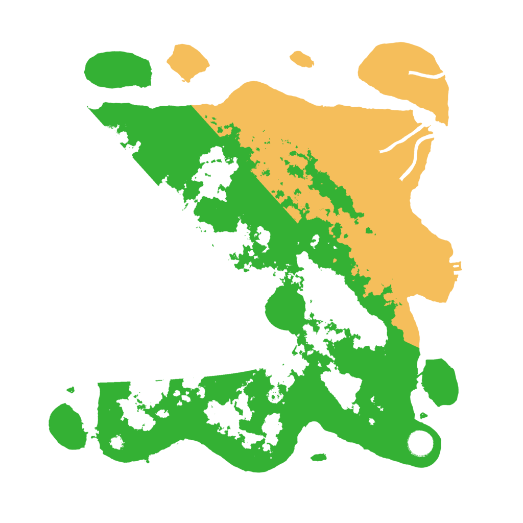 Biome Rust Map: Procedural Map, Size: 3600, Seed: 74461512