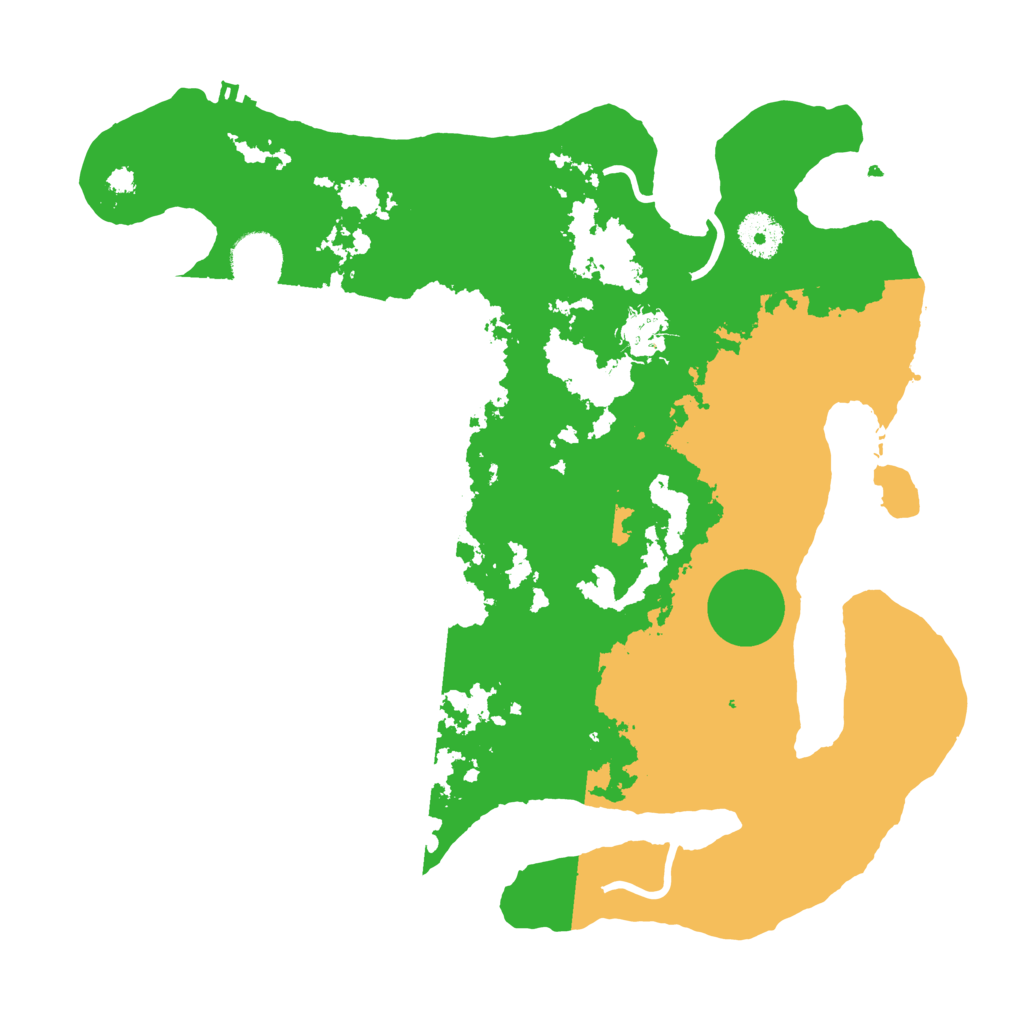Biome Rust Map: Procedural Map, Size: 3500, Seed: 20230519