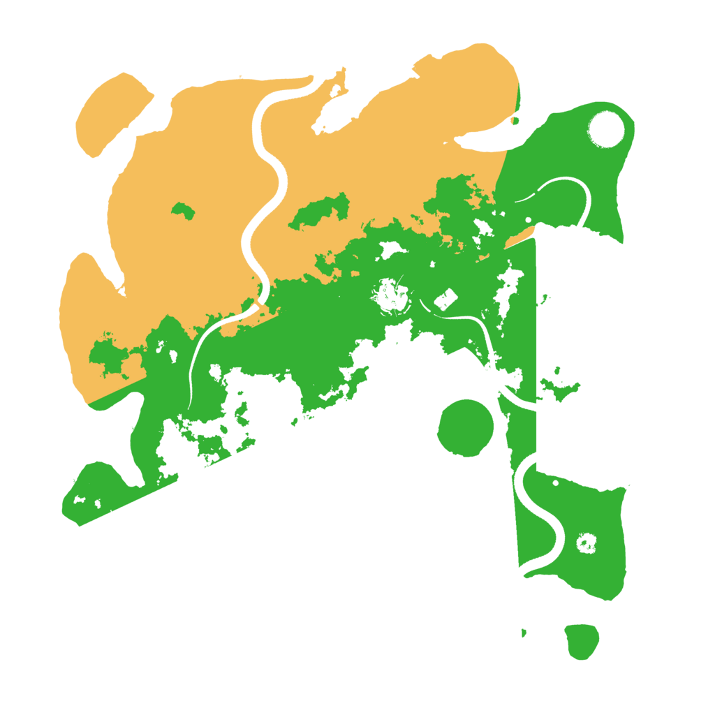 Biome Rust Map: Procedural Map, Size: 3500, Seed: 23822111