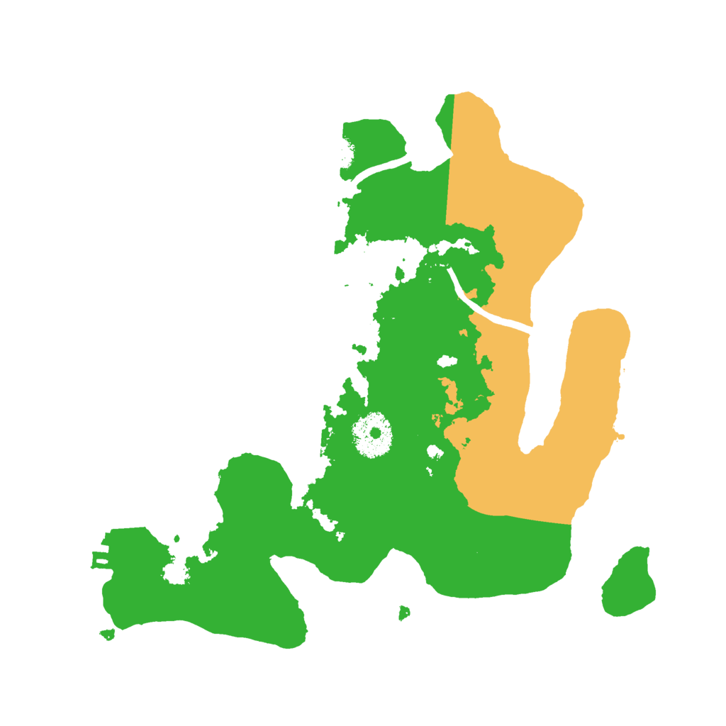 Biome Rust Map: Procedural Map, Size: 2600, Seed: 824807680