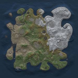 Thumbnail Rust Map: Procedural Map, Size: 3500, Seed: 210499676, 16 Monuments