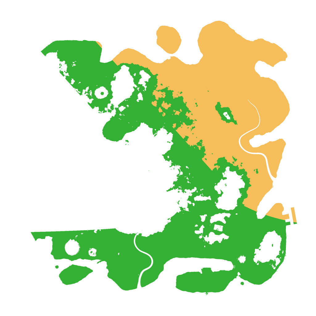 Biome Rust Map: Procedural Map, Size: 3800, Seed: 55749227