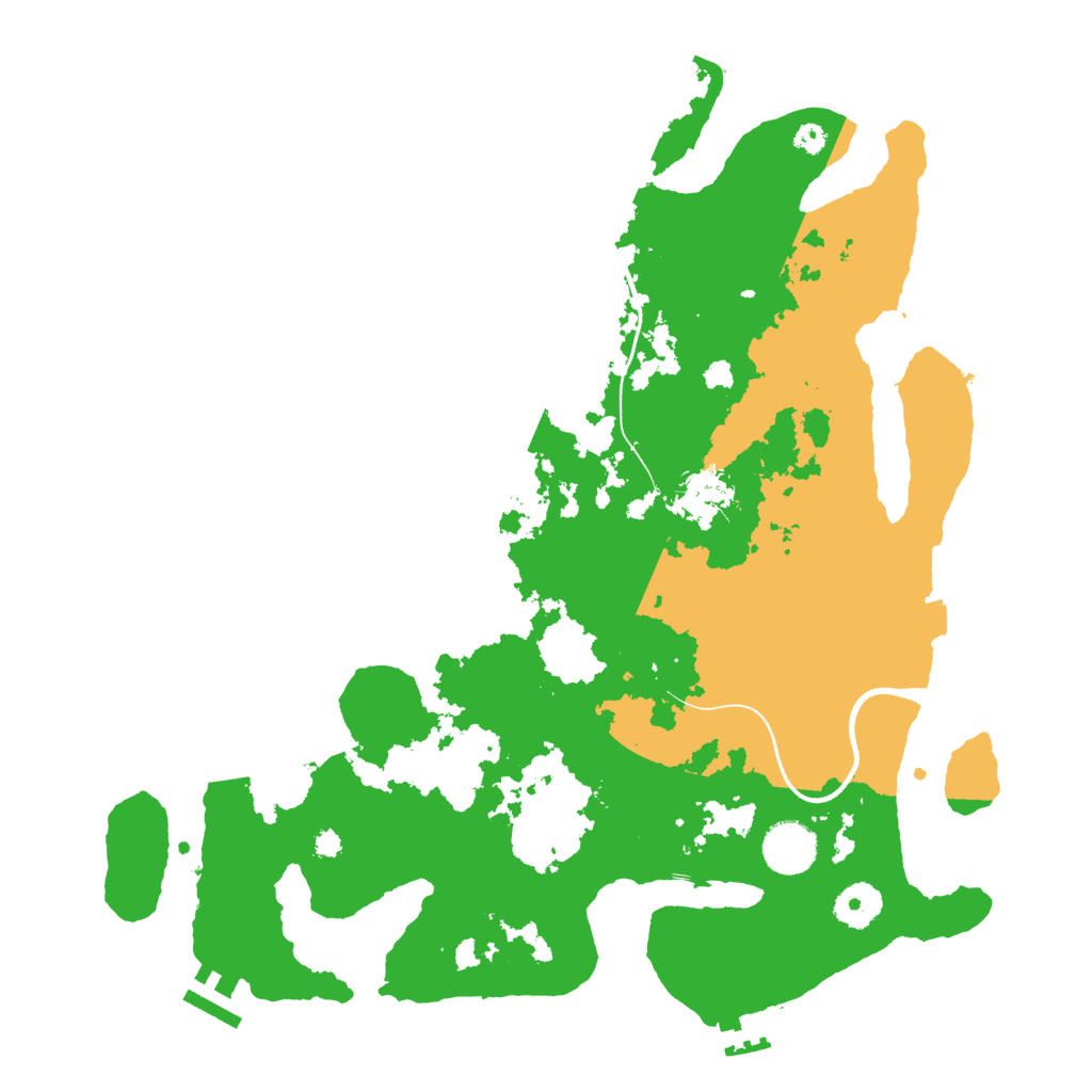 Biome Rust Map: Procedural Map, Size: 3600, Seed: 77155302