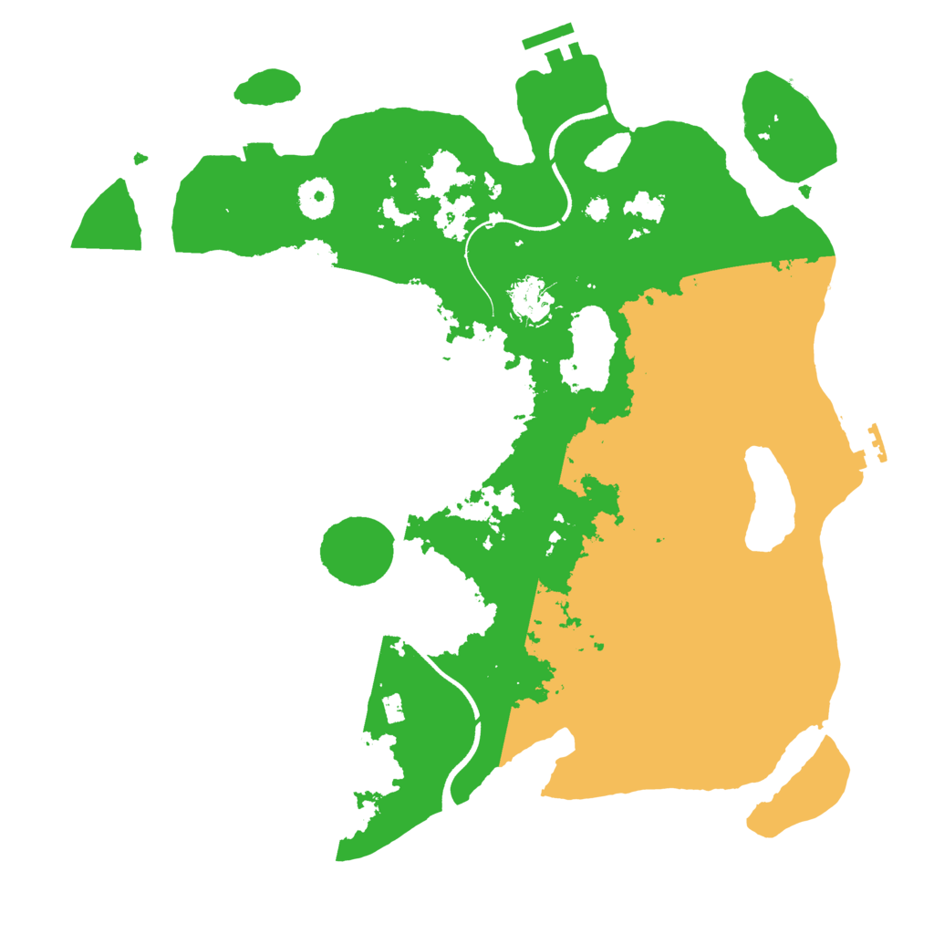 Biome Rust Map: Procedural Map, Size: 3600, Seed: 94983229