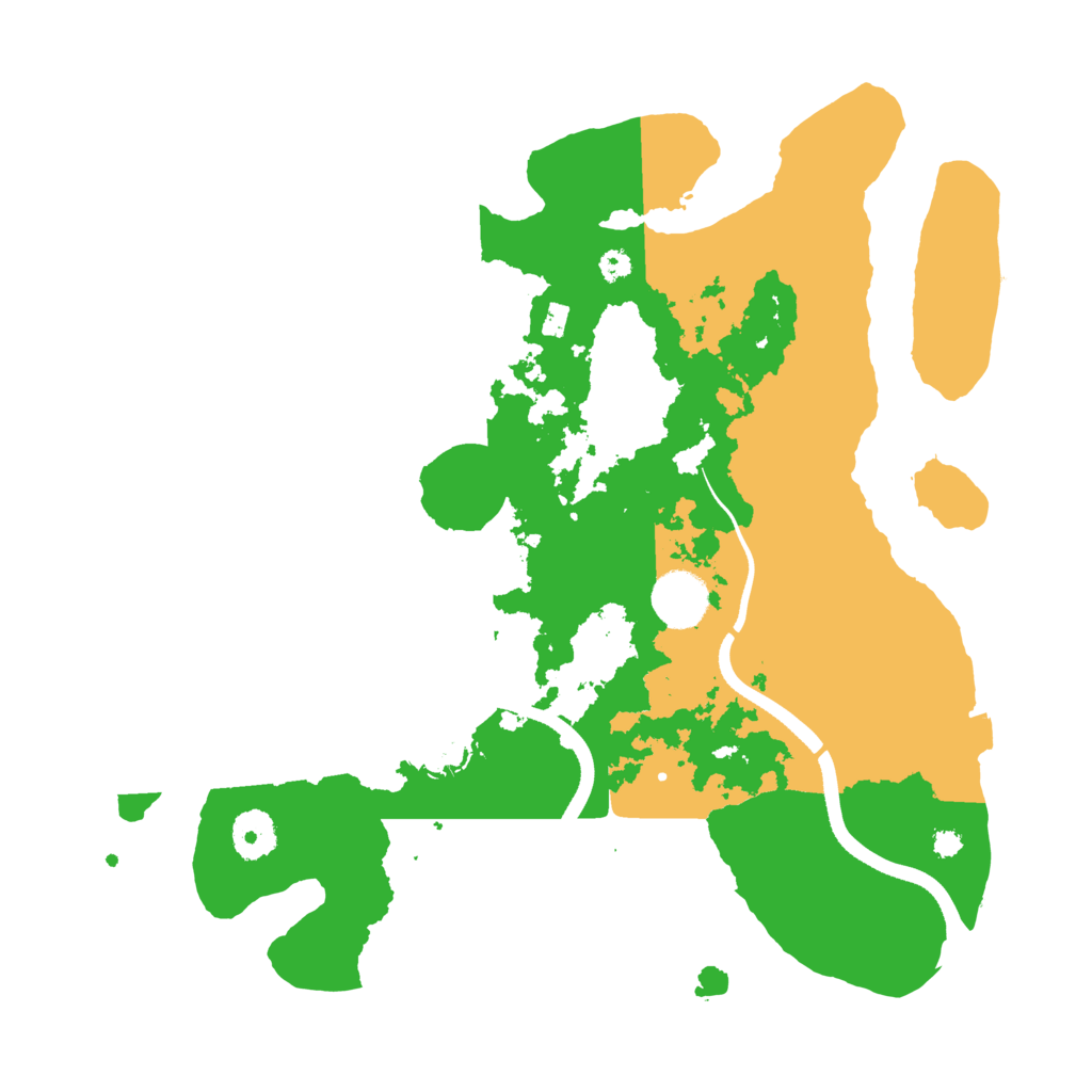 Biome Rust Map: Procedural Map, Size: 3500, Seed: 22682885