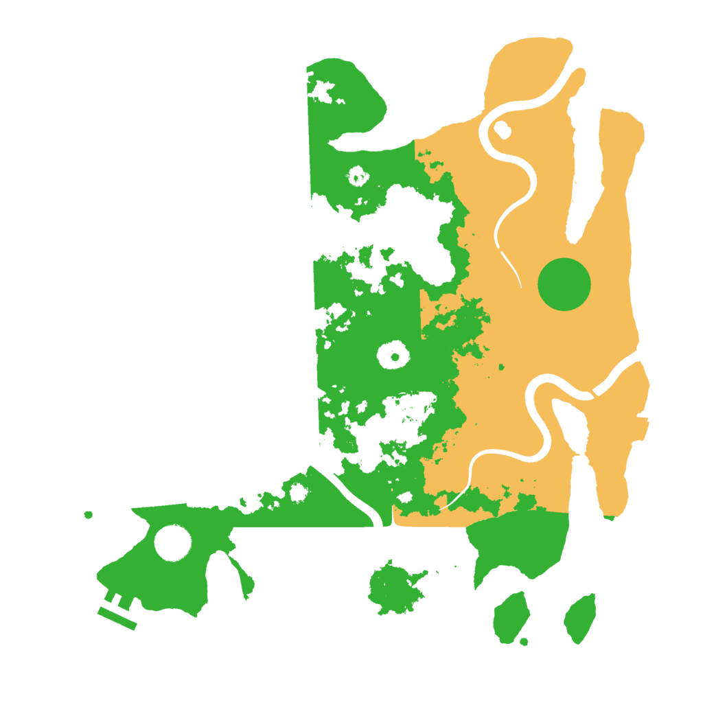 Biome Rust Map: Procedural Map, Size: 3500, Seed: 57856