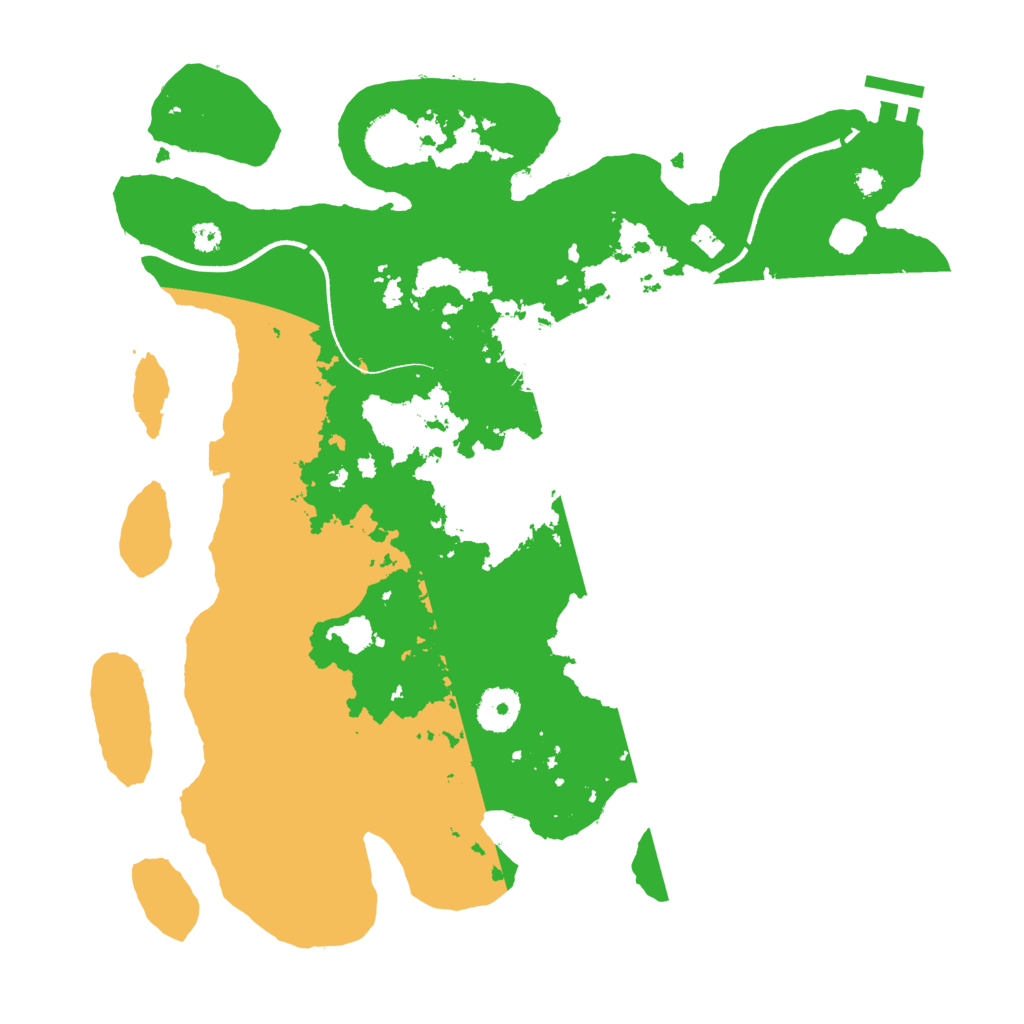 Biome Rust Map: Procedural Map, Size: 3500, Seed: 195384311