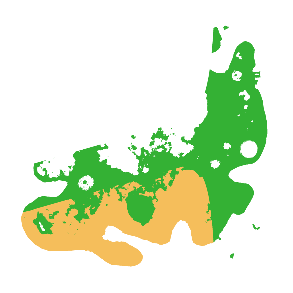 Biome Rust Map: Procedural Map, Size: 3000, Seed: 28107