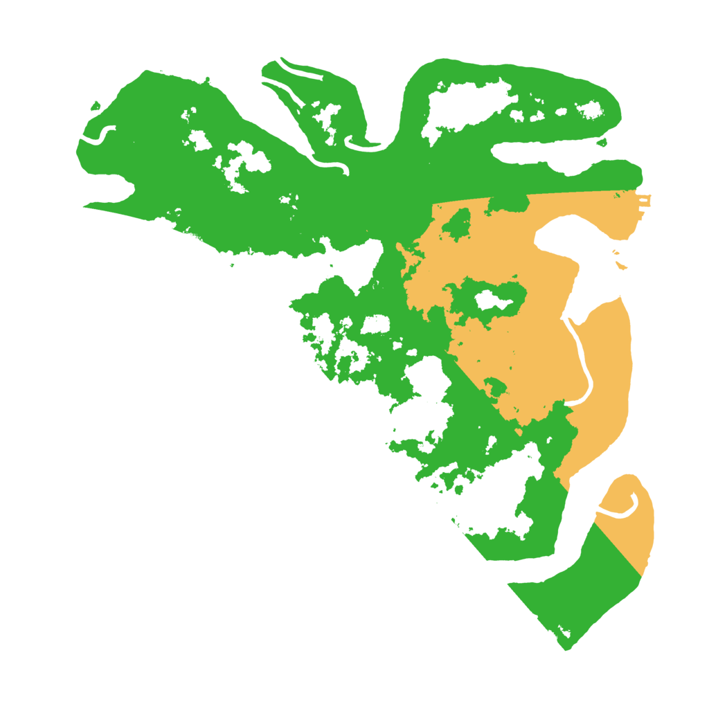 Biome Rust Map: Procedural Map, Size: 3600, Seed: 80253314