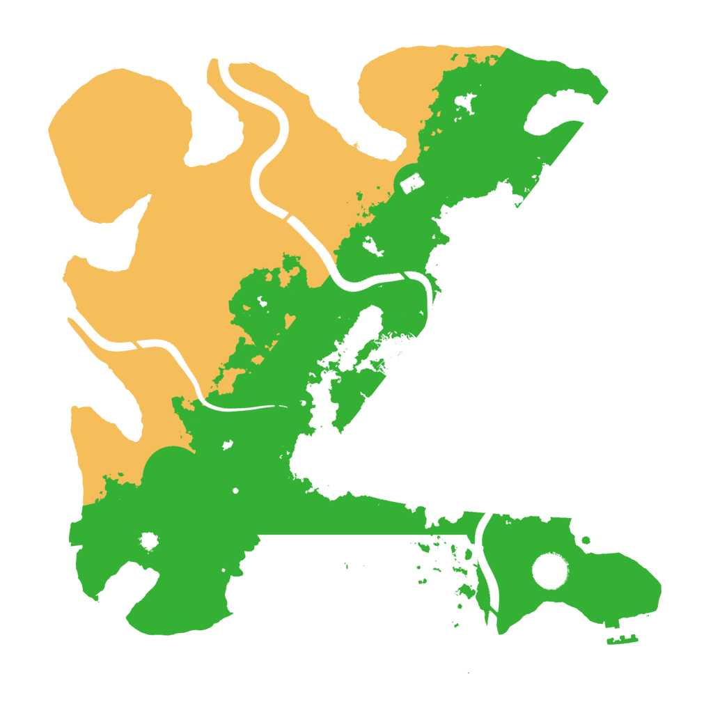 Biome Rust Map: Procedural Map, Size: 3500, Seed: 1603131112