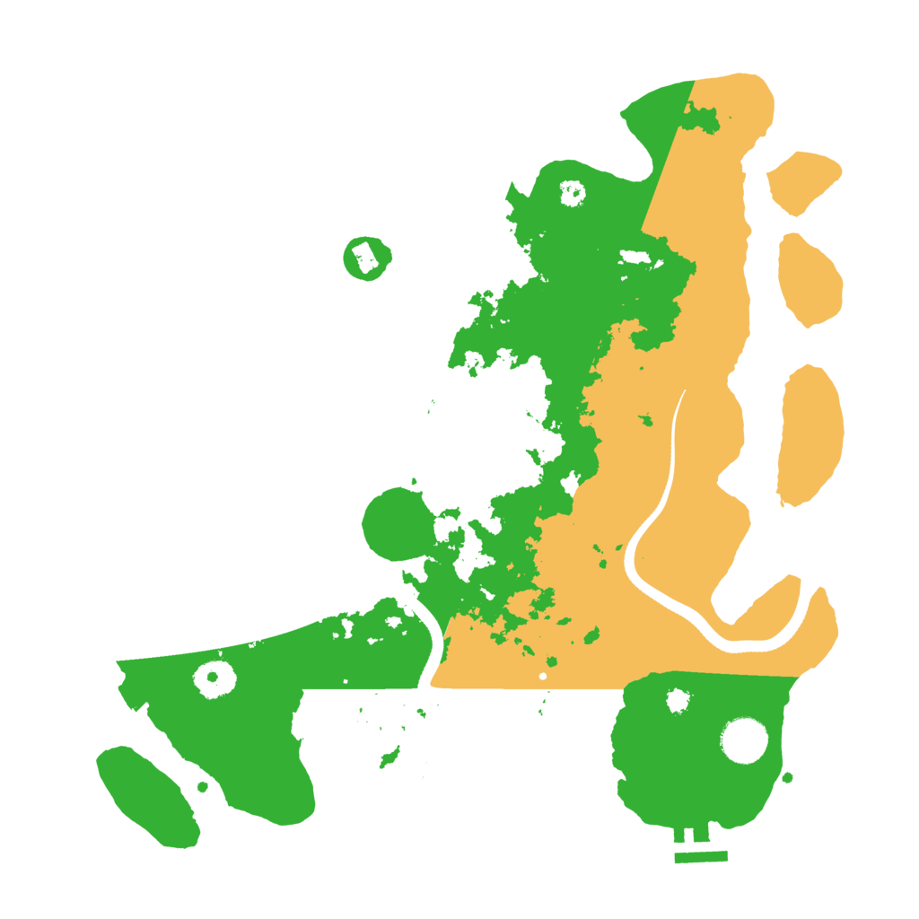 Biome Rust Map: Procedural Map, Size: 3500, Seed: 61746977