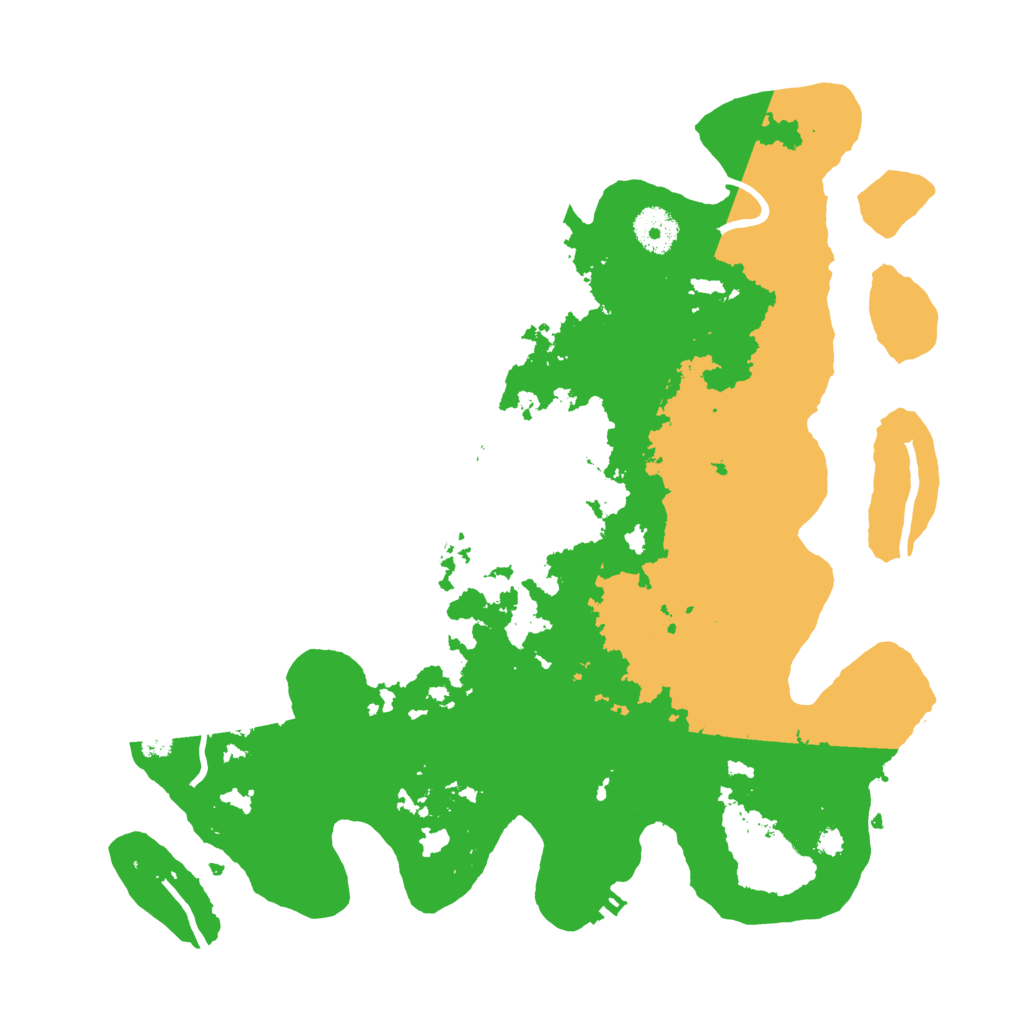 Biome Rust Map: Procedural Map, Size: 3500, Seed: 61746977