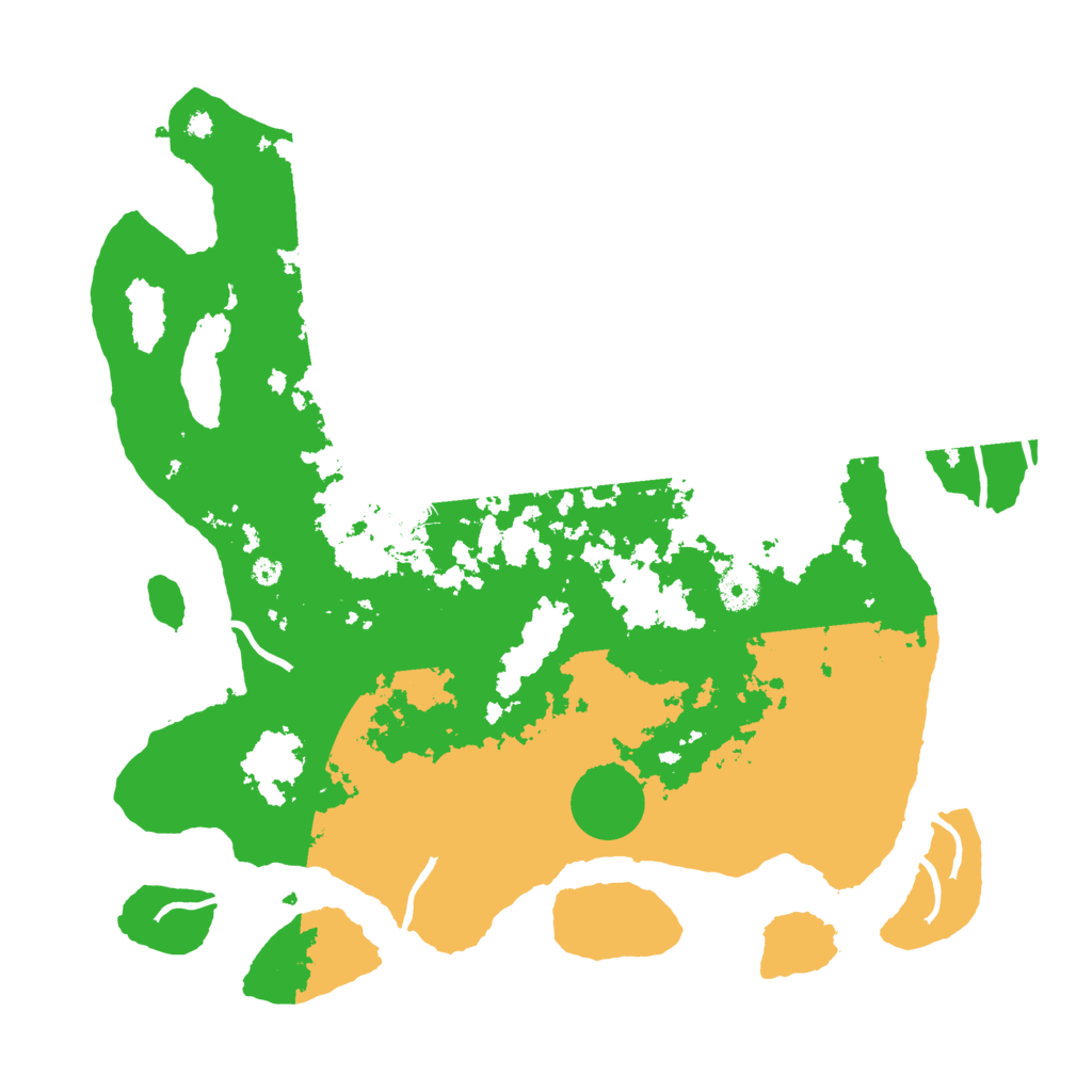 Biome Rust Map: Procedural Map, Size: 3900, Seed: 42990500