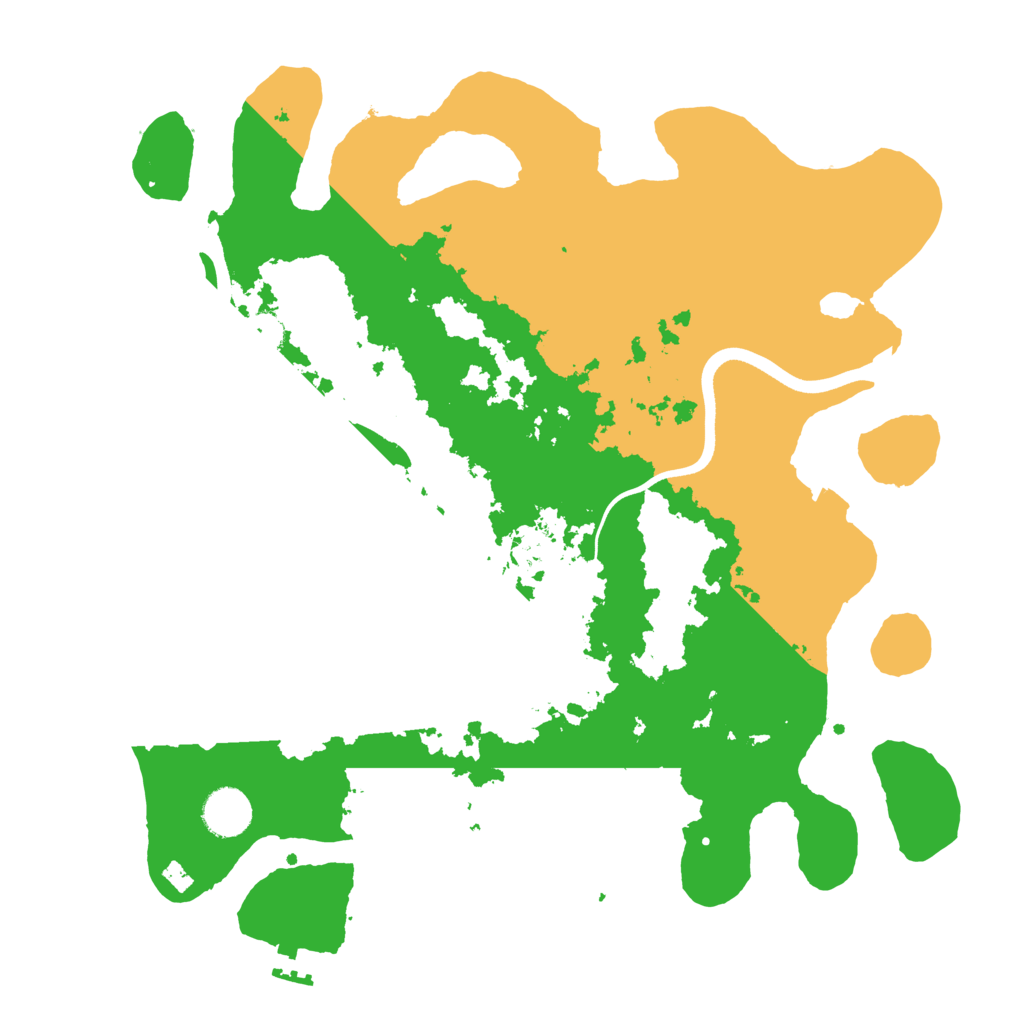 Biome Rust Map: Procedural Map, Size: 3678, Seed: 103620