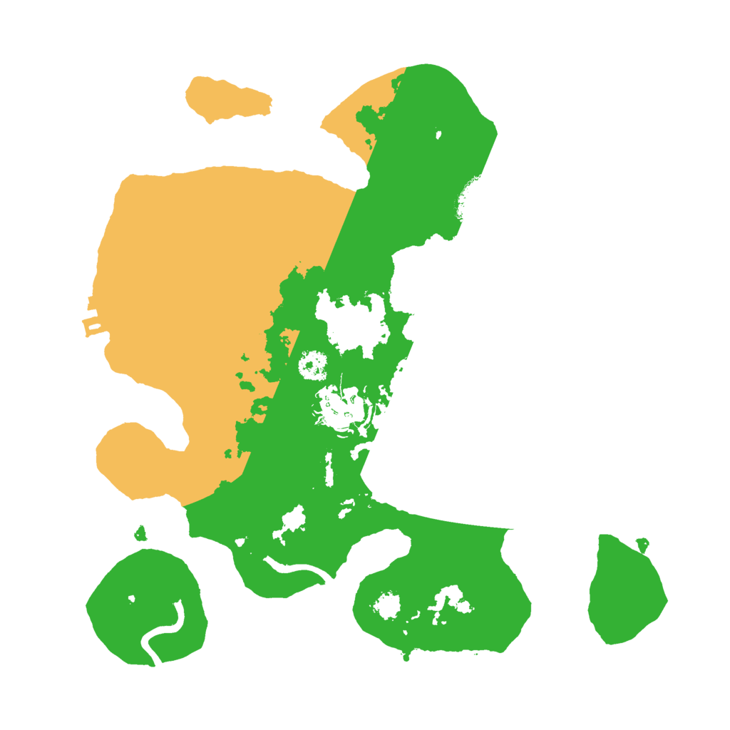 Biome Rust Map: Procedural Map, Size: 2500, Seed: 1110284503