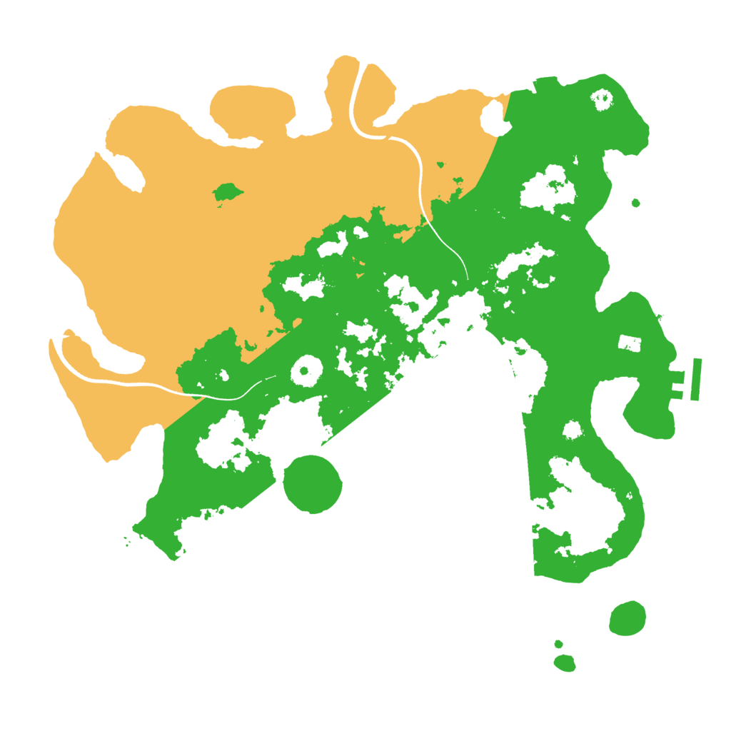 Biome Rust Map: Procedural Map, Size: 3500, Seed: 6858017
