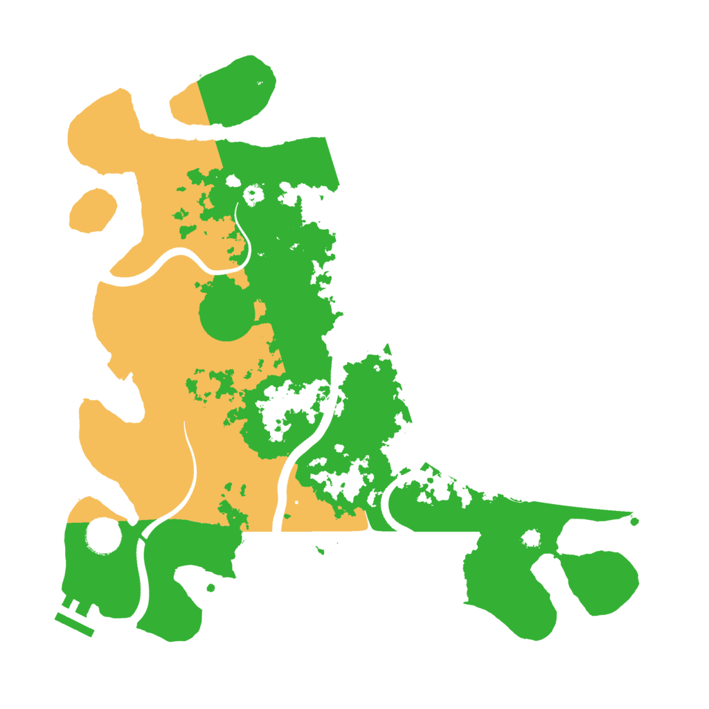 Biome Rust Map: Procedural Map, Size: 3500, Seed: 748877125