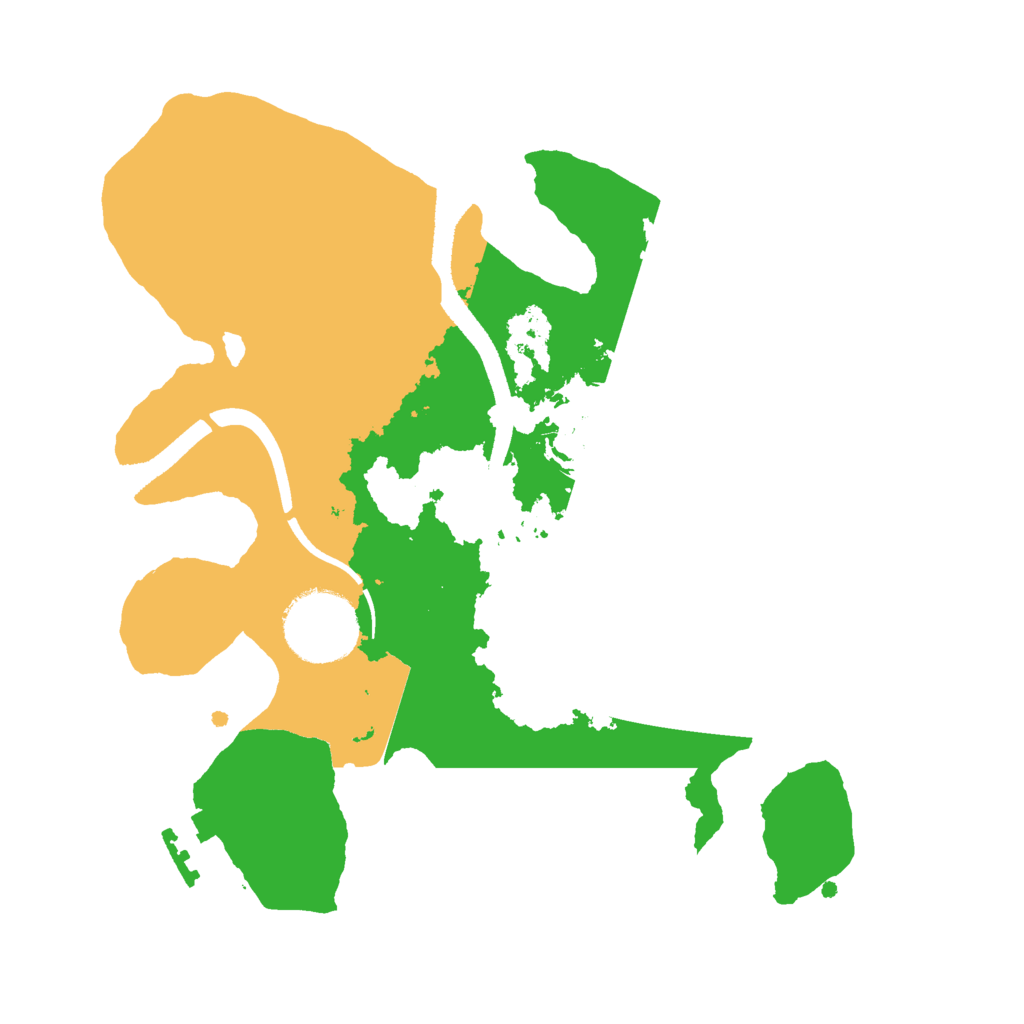 Biome Rust Map: Procedural Map, Size: 2500, Seed: 564701060