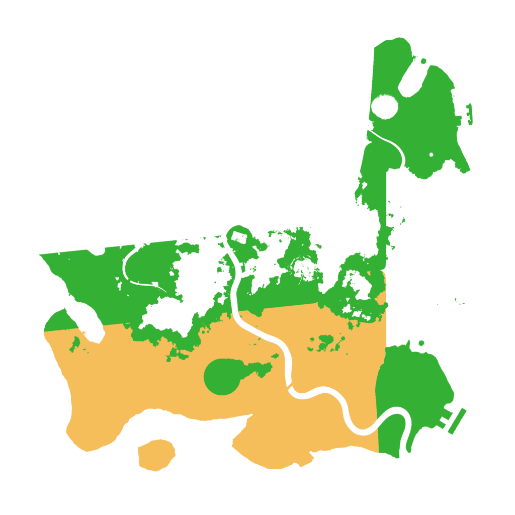 Biome Rust Map: Procedural Map, Size: 3700, Seed: 1916381522